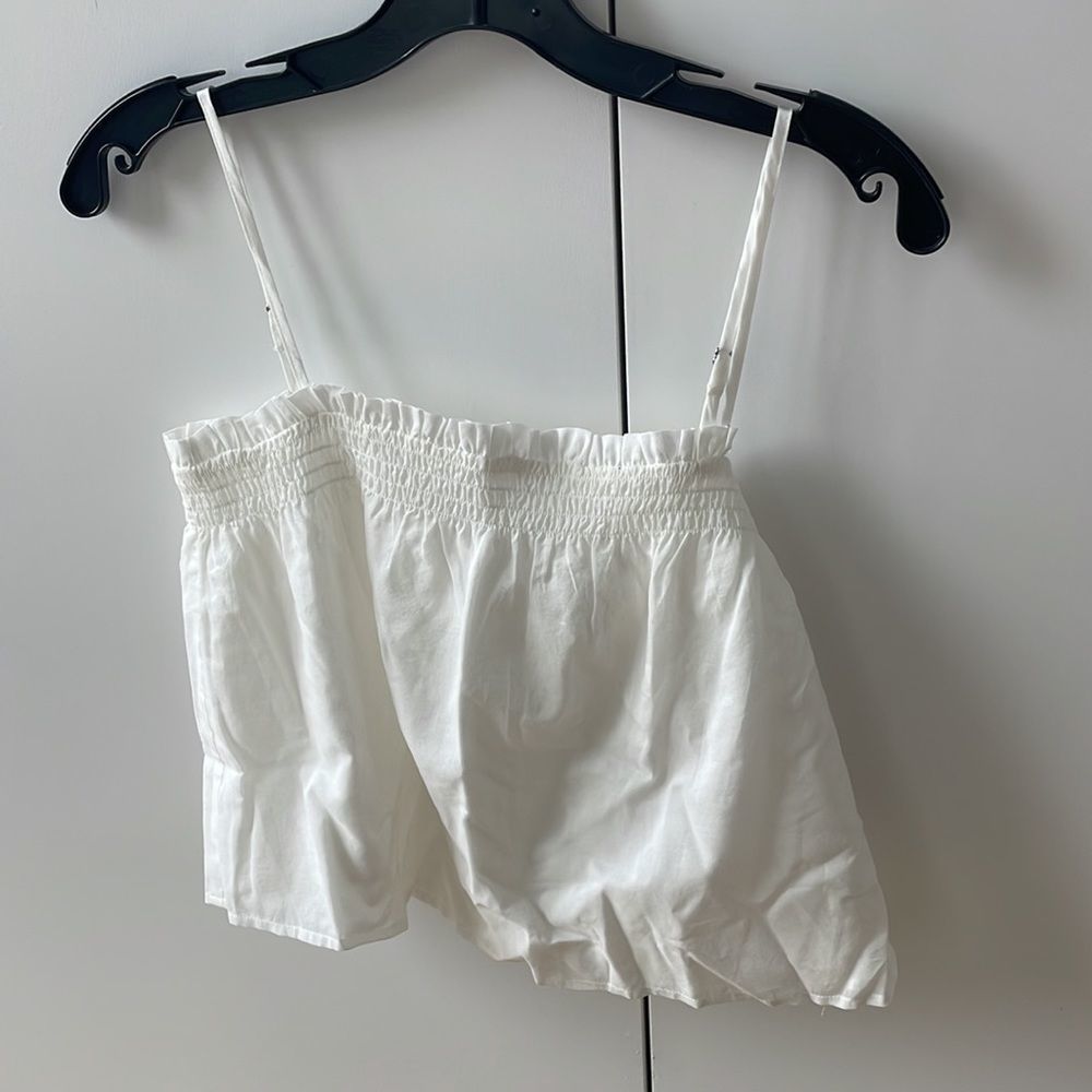 Reformation tanger style white top NWT